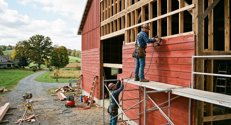 Barn Siding Replacement in Flowery Branch, GA