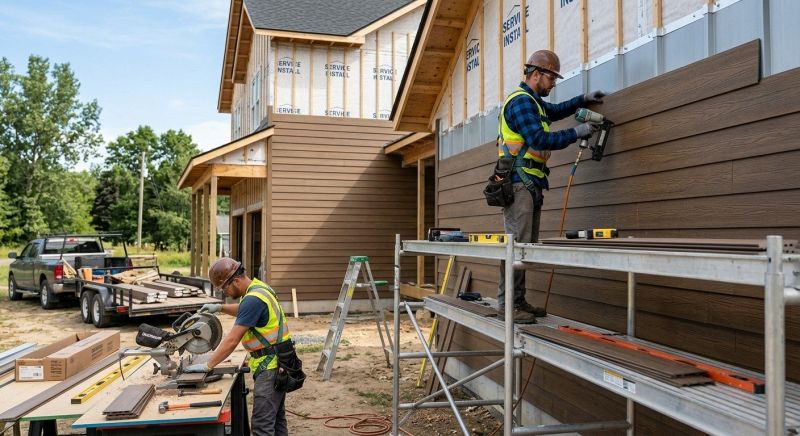 Faux Wood Siding Installation in Grayson, GA