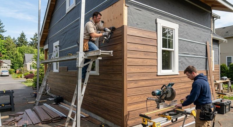 Faux Wood Siding Installation in Jackson County, GA