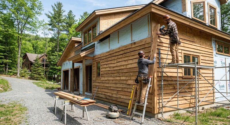 Faux Wood Siding Installation in Lawrenceville, GA