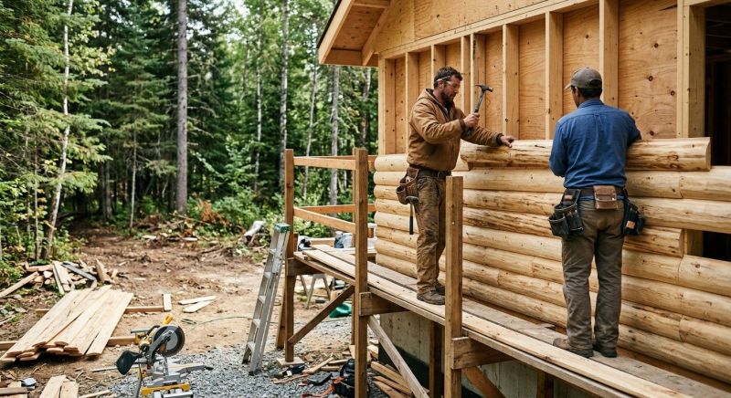 Log Siding Installation in Commerce, GA