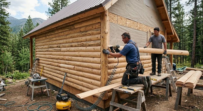 Log Siding Installation in Grayson, GA