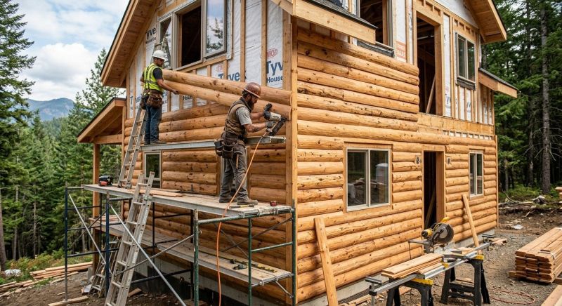 Log Siding Installation in Lawrenceville, GA