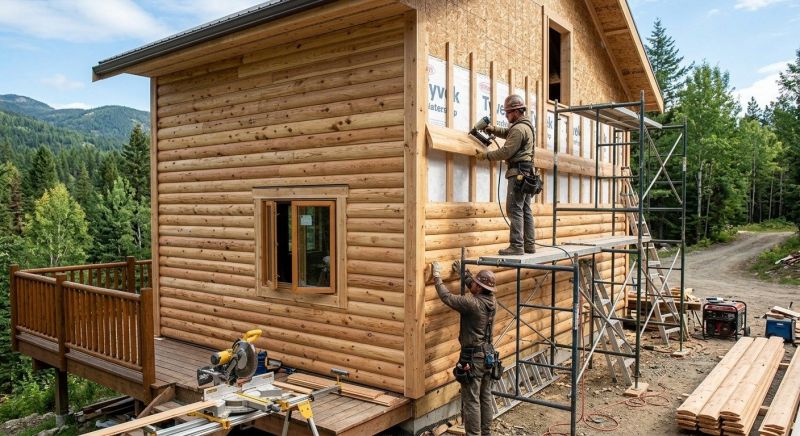 Log Siding Installation in Oxford, GA