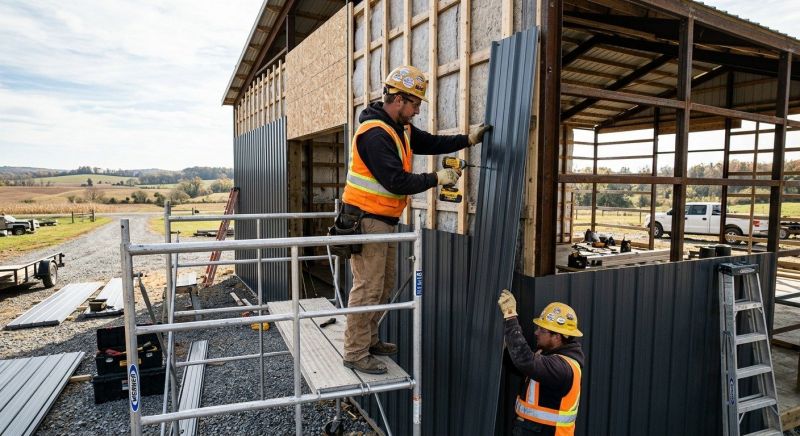 Pole Barn Siding Installation in Barrow County, GA