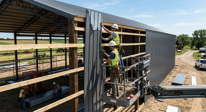 Pole Barn Siding Installation in Barrow County, GA
