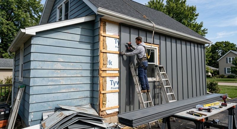 Sheet Metal Siding Replacement in Barrow County, GA