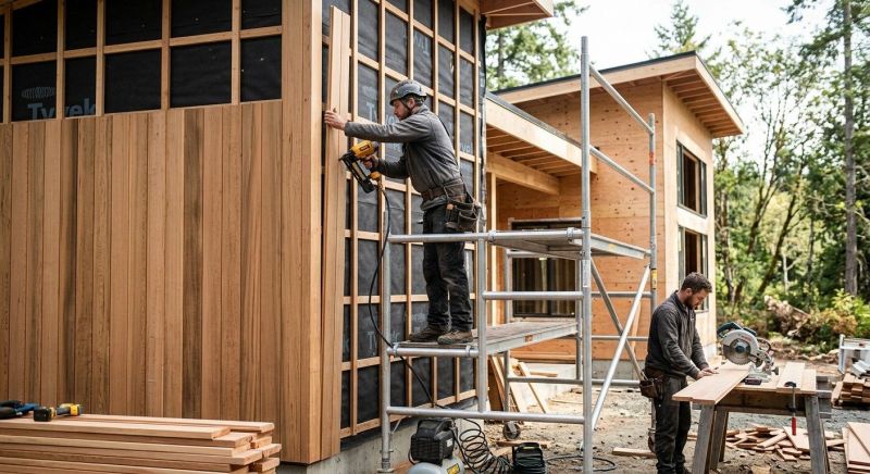 Wood Cladding Installation in Bethlehem, GA